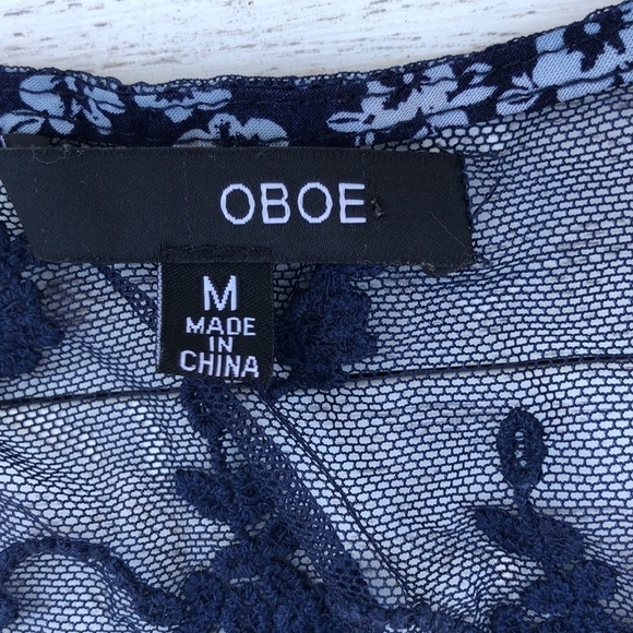 OBOE Crop Lace Top l SIZE M - Picture 4 of 6
